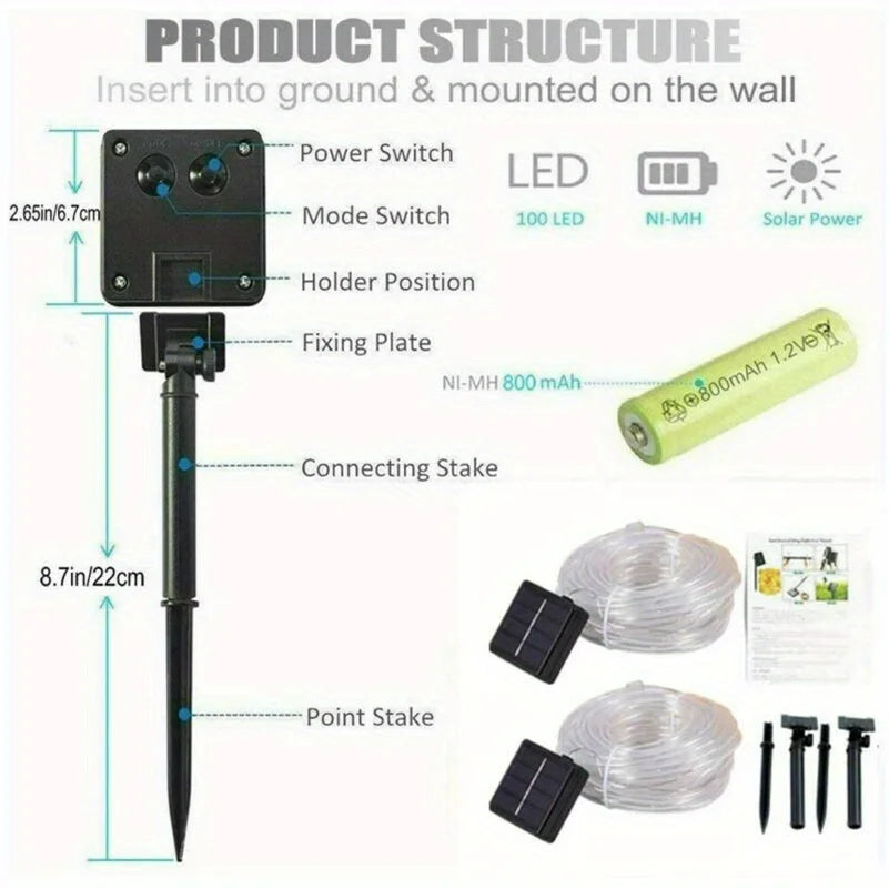 LED Solar String Lights