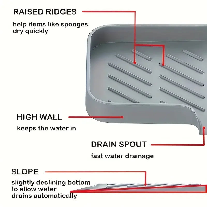 Silicone Kitchen Sink Tray