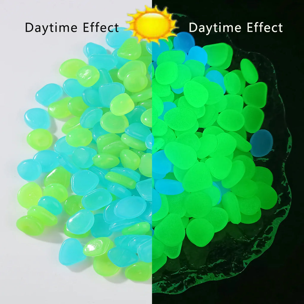 Luminous Garden Pebbles