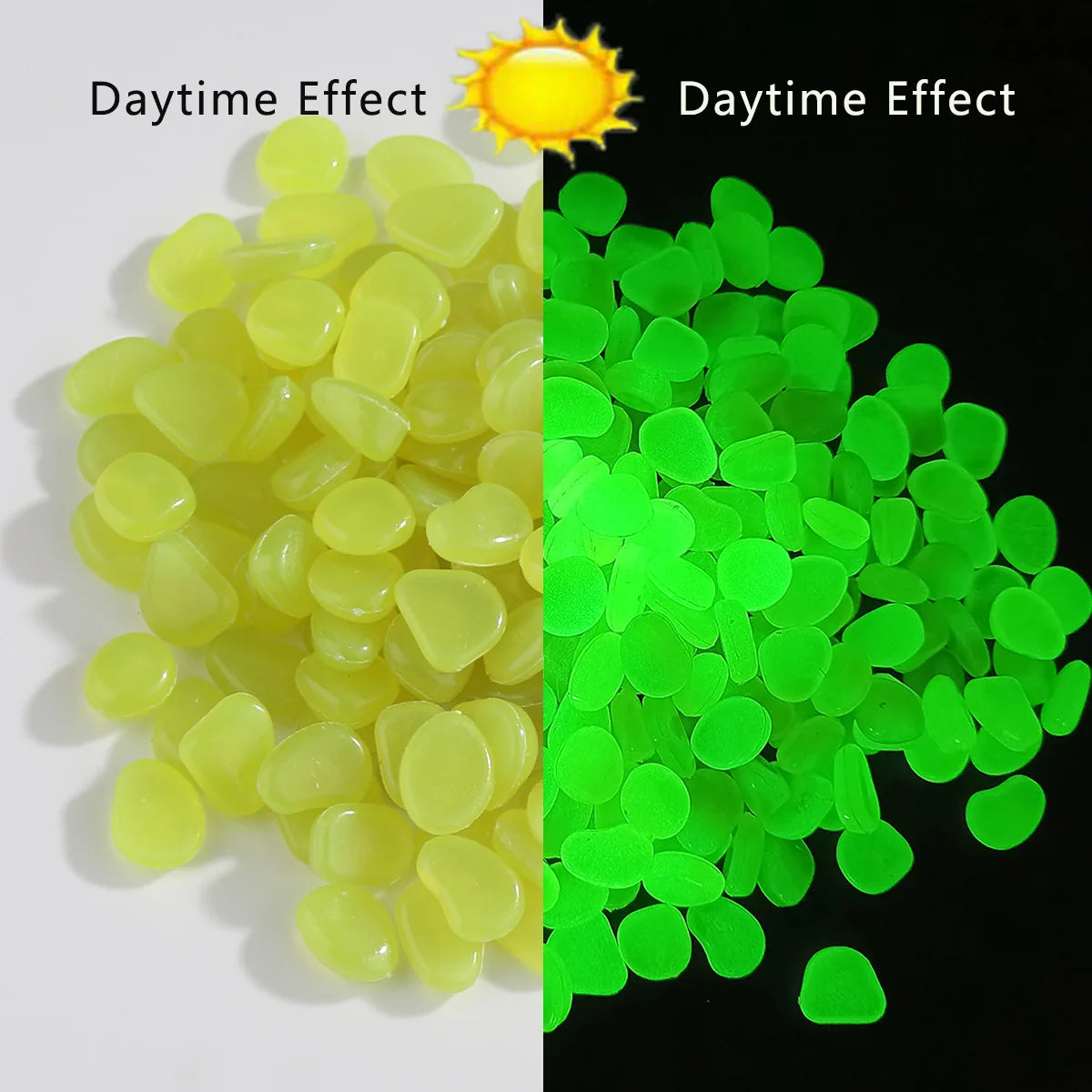 Luminous Garden Pebbles