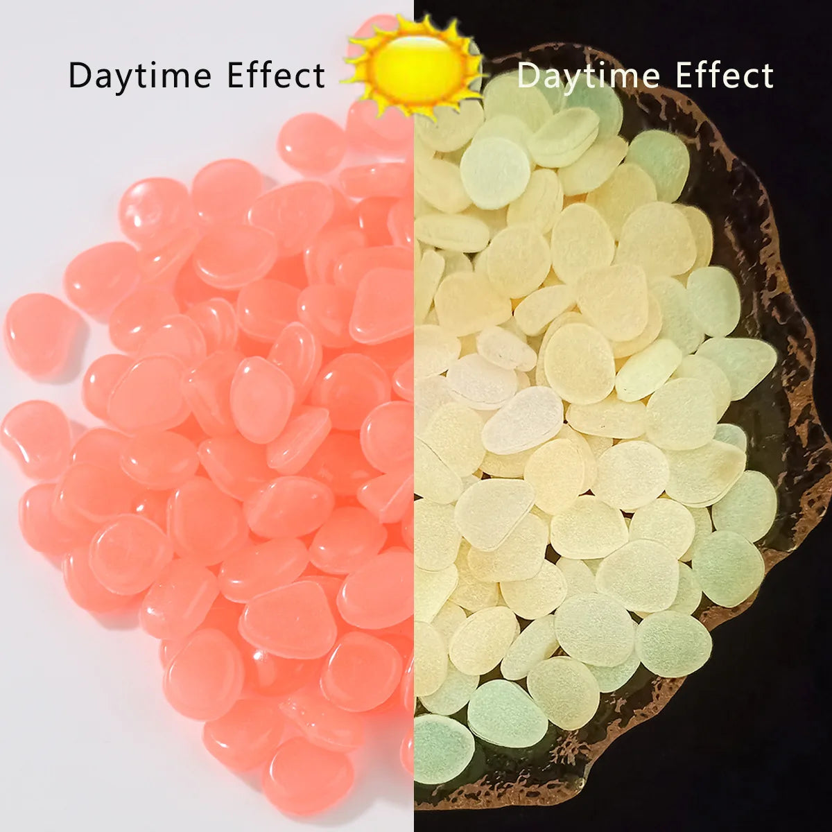 Luminous Garden Pebbles