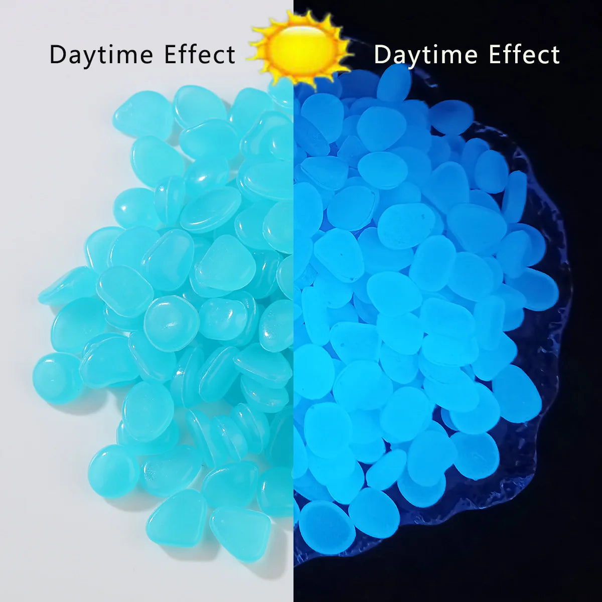 Luminous Garden Pebbles